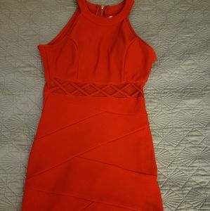 Emerald Sundae Red Sleeveless Cocktail Dress